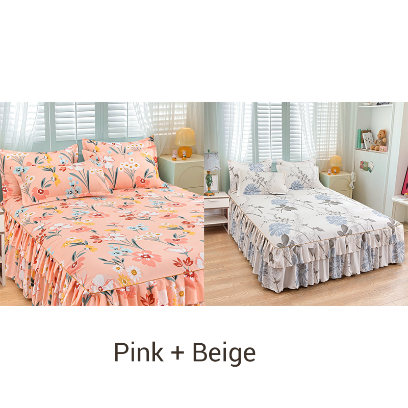 🛏️ 49% OFF NOW! 🎀 3-Piece Ruffled Bed Skirt Set – Elegant Design. Easy Fit & Complete Coverage 🛌