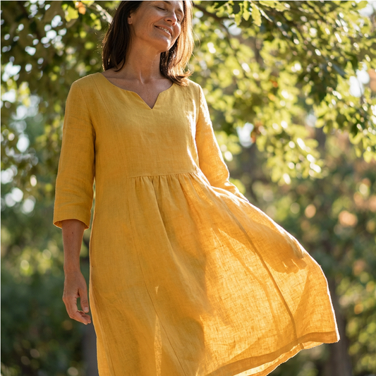 ✨Limited-time offer💞V-Neck & 3/4 Sleeve Casual Dress with Pockets👗