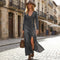 🔥Limited-time offer: 50% off-Women's Long Sleeve V-Neck Maxi Dress