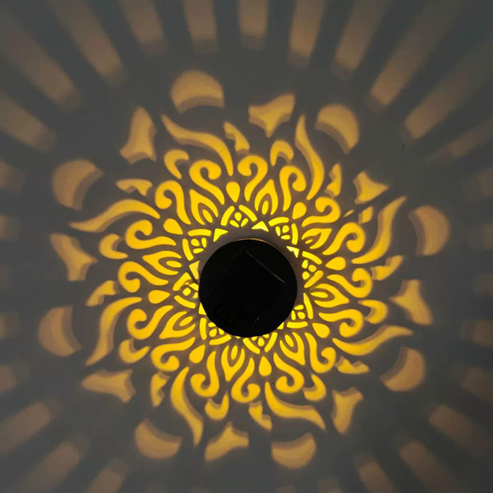 🌞 Solar-Powered Mandala Light Projector – Decorative and Atmospheric Effect for Gardens and Outdoor Areas ✨🌸