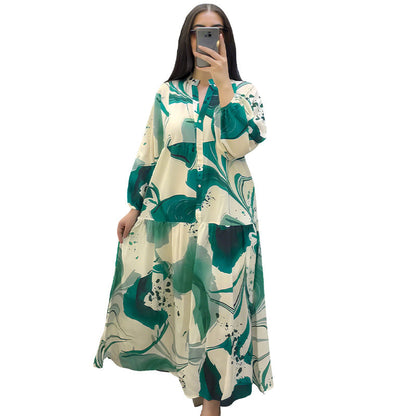 🔥Hot Sale Deals-Women's Floral V-Neck Maxi Dress