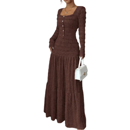👗 55% OFF NOW! 💕 Square Neck Maxi Dress – Flattering Fit. Soft Fabric & Perfect for Any Occasion 🌸