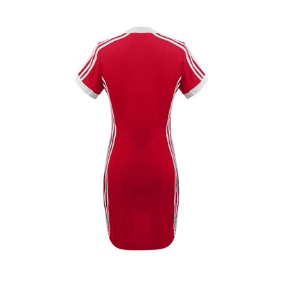 ⏰🔥LIMITED TIME 50% OFF! 💃 Women's Sporty V-Neck Bodycon Mini Dress – Slim Fit. Stretchy & Perfect for Summer Style ✨🔥