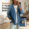 ⏳Time-Limited Special⏰Women's Classic Button Front Denim Jacket