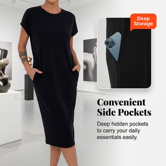 🔥Hot Sale 49% OFF⏳Women's Casual Short Sleeve T-Shirt Dress🌟 Effortlessly Stylish. All-Day Comfort 👗