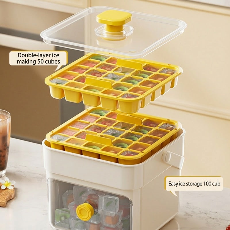 🔥HOT SALE 50%OFF🔥⏱️ Instant Ice Cubes in Seconds – Just Press & Release! 🧊✨