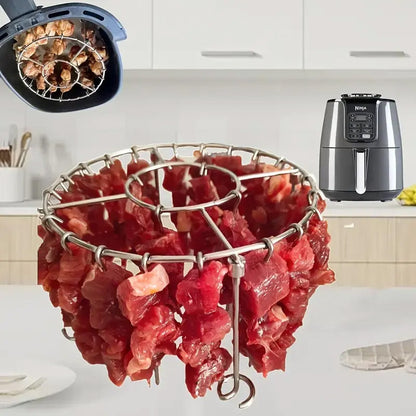 🔥New Hot Selling❤️‍🔥 Stainless Steel Round Oven Grill with Skewer