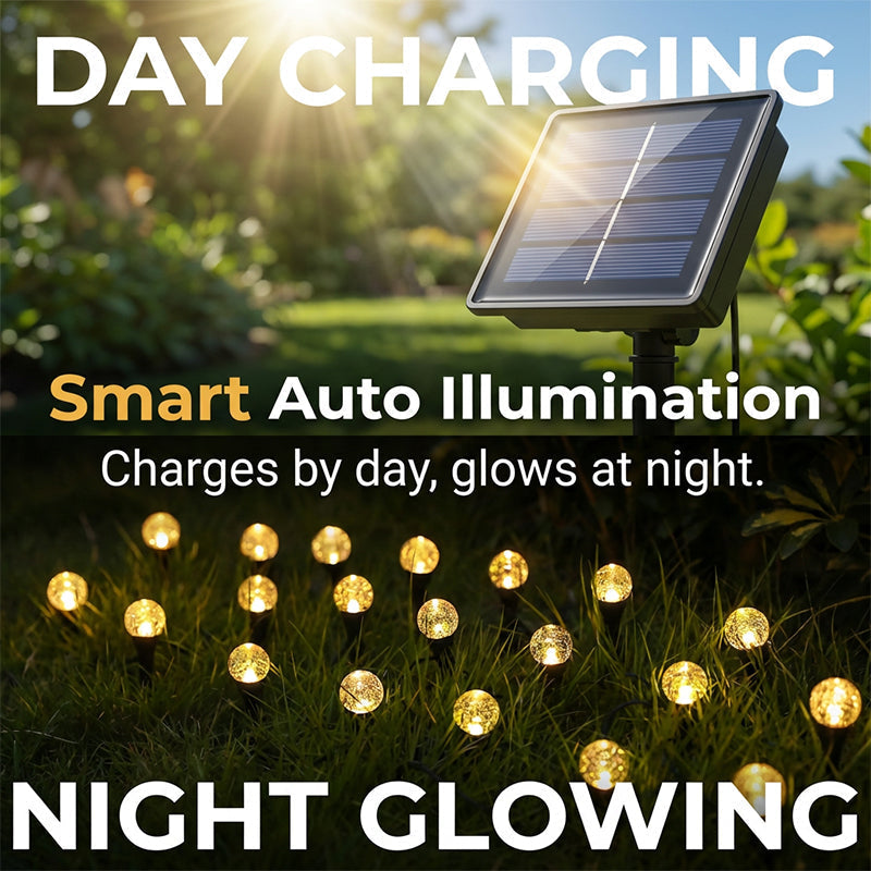 XAKAVA® Waterproof Solar String Lights - 30 Pack LED Solar Lights with Auto On/Off