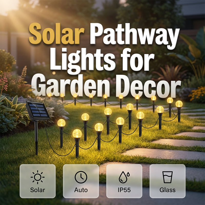 XAKAVA® Waterproof Solar String Lights - 30 Pack LED Solar Lights with Auto On/Off