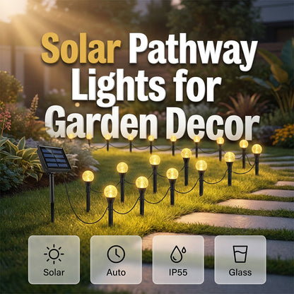 XAKAVA® Waterproof Solar String Lights - 30 Pack LED Solar Lights with Auto On/Off