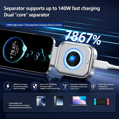 🔥XAKAVA® Auto Pop-Up Fast Charging Adapter